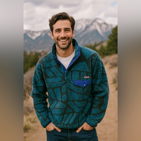 Y2K Patagonia Snap T pull over Synchilla Aztec
